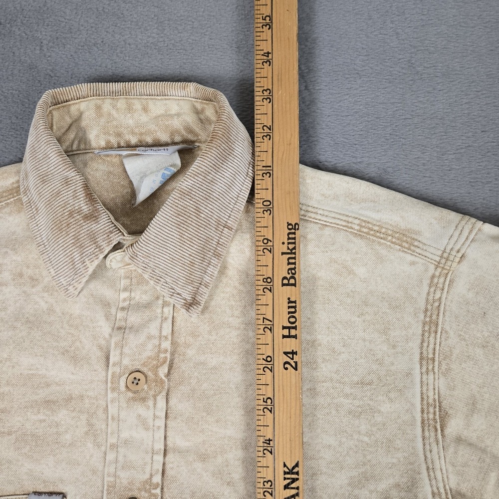 VTG Carhartt Rugged Outdoor Wear Shirt Mens Medium Denim Acid Wash Union USA - Picture 8 of 9